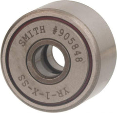 Accurate Bushing - 7/8" Roller Diam x 1/2" Width, Sealed Yoke Cam Follower - Stainless Steel, 0.56" OAL, 1,160 Lb Dynamic Cap - USA Tool & Supply