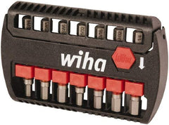 Wiha - 7 Piece, Bit Set - 5/32 to 1/4", 4 to 6mm Hex, Hex Point - USA Tool & Supply