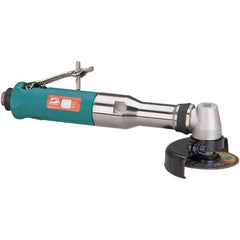 Dynabrade - 3" Wheel Diam, 18,000 RPM, Pneumatic Cutoff & Cutoff-Grinder Tool - Right Angle Handle, 1/4 NPT Inlet - USA Tool & Supply