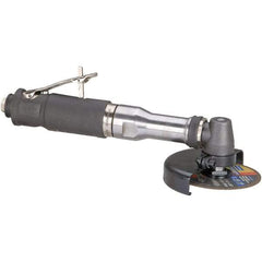 Dynabrade - 4" Wheel Diam, 13,500 RPM, Pneumatic Cutoff & Cutoff-Grinder Tool - Right Angle Handle, 1/4 NPT Inlet - USA Tool & Supply