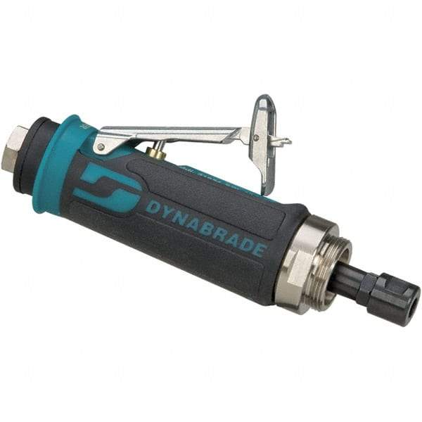 Dynabrade - 1/4 Inch Collet, 0.4 hp, 30,000 RPM Compact Router Motor - 1/4 NPT Inlet, 90 psi Air Pressure, 23 CFM - USA Tool & Supply