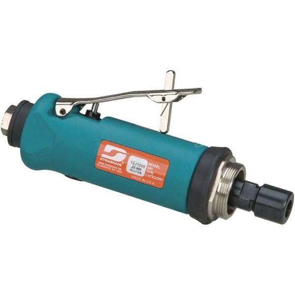 Dynabrade - 1/4 Inch Collet, 0.7 hp, 20,000 RPM Compact Router Motor - 1/4 NPT Inlet, 90 psi Air Pressure, 38 CFM - USA Tool & Supply