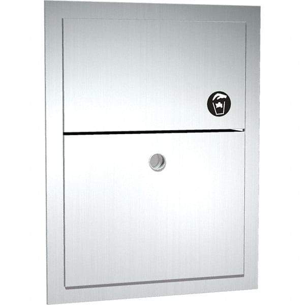 ASI-American Specialties, Inc. - Feminine Hygiene Product Receptacles Material: Stainless Steel Color: Silver - USA Tool & Supply