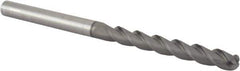 Accupro - 3/8" Diam, 3" LOC, 3 Flute Solid Carbide Ball End Mill - nACRo Finish, Single End, 6" OAL, 3/8" Shank Diam, Spiral Flute - USA Tool & Supply