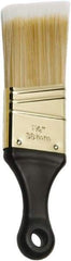 Ability One - 3" Flat Synthetic Sash Brush - 1-1/2" Bristle Length, 3" Short Handle - USA Tool & Supply
