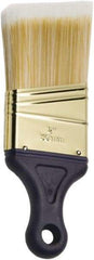 Ability One - 2-1/2" Flat Synthetic Sash Brush - 2" Bristle Length, 2-3/8" Short Handle - USA Tool & Supply