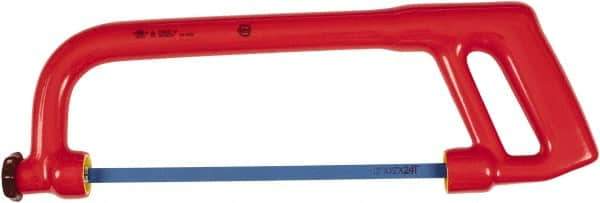 Wiha - 12" Hacksaw - 3-13/32" Throat Depth, Insulated Handle - USA Tool & Supply