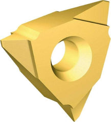 Vargus - 5VER27 Partial Profile 60° Grade VKX External On Edge Threading Insert - TiN Finish, 4 - 2-1/2" External TPI, 5/8" Inscribed Circle, Right Hand Cut - USA Tool & Supply