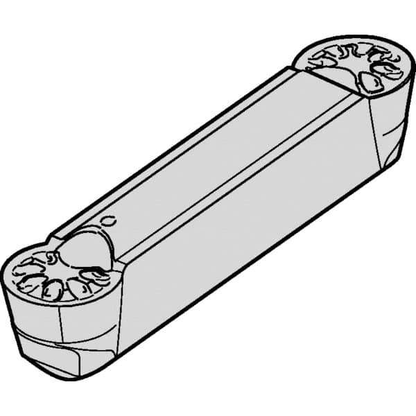 Kennametal - 0305A4R-U GUP Grade KCU10, 3.05mm Cutting Width Carbide Grooving Insert - Neutral, 1.5mm Corner Radius - USA Tool & Supply