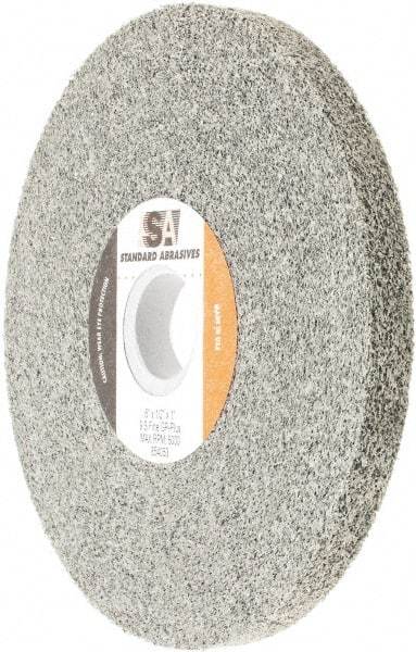 Standard Abrasives - 6" Diam, 1/2" Face Width, 1" Center Hole, Fine Grade, Silicon Carbide Deburring Wheel - Convolute, Density 9 Grade - USA Tool & Supply