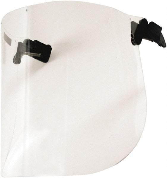 3M - Polycarbonate Face Shield - 6-3/4 Inch High x 13-1/2 Inch Wide x 0.13 Inch Thick, Shade 10, Compatible with 3M Peltor Hard Hat Adapter P3EV/2 and 3M Peltor Cap-Mounted Earmuff - USA Tool & Supply