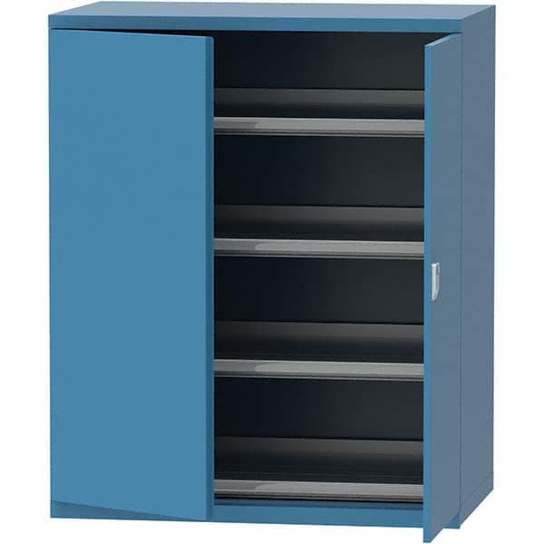 LISTA - 159 Compartment Bright Blue Steel Modular Storage Cabinet - USA Tool & Supply