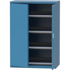 LISTA - 84 Compartment Bright Blue Steel Modular Storage Cabinet - USA Tool & Supply