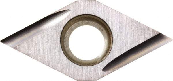 Kyocera - DCGT32.50.5 U Grade TN60 Cermet Turning Insert - Uncoated, 55° Diamond, 3/8" Inscr Circle, 5/32" Thick, 0.008" Corner Radius - USA Tool & Supply