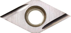 Kyocera - DCGT32.50.5 U Grade TN60 Cermet Turning Insert - Uncoated, 55° Diamond, 3/8" Inscr Circle, 5/32" Thick, 0.008" Corner Radius - USA Tool & Supply