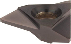 Tool-Flo - TNMC43 Acme Grade AC3R Internal/External On Edge Threading Insert - AlTiN Finish, 6" External TPI, 6" Internal TPI, 1/2" Inscribed Circle, Neutral Cut - USA Tool & Supply