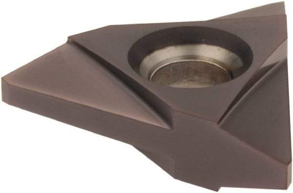 Tool-Flo - TNMC54 Acme Grade AC50 On Edge Threading Insert - TiAlN Finish, 4 Internal TPI, 5/8" Inscribed Circle, Neutral Cut - USA Tool & Supply