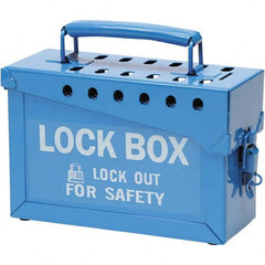 Brady - Group Lockout Boxes Portable or Wall Mount: Portable Maximum Number of Padlocks: 13 - USA Tool & Supply