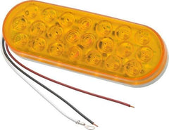 Peterson - Amber Type 1 LED Strobe Lights - LED, 0.67 Amp, 8 Watt, 12 Volt, 6-1/2" Long - USA Tool & Supply