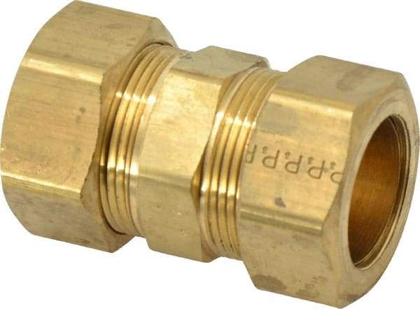 Parker - 7/8" OD, Brass Union - 75 Max Working psi, -65 to 250°F, Comp x Comp Ends - USA Tool & Supply