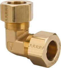 Parker - 3/4" OD, Brass Union Elbow - 100 Max Working psi, -65 to 250°F, Comp x Comp Ends - USA Tool & Supply