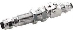 Parker - 3/8" OD, Single End Shutoff Coup - 150 Max Working psi, 0 to 150°F, - USA Tool & Supply