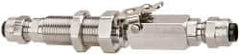 Parker - 3/8" OD, Double End Shutoff Coup - 150 Max Working psi, 0 to 150°F, - USA Tool & Supply