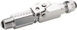 Parker - 3/8" OD, Double End Shutoff Pipe - 150 Max Working psi, 0 to 150°F, - USA Tool & Supply