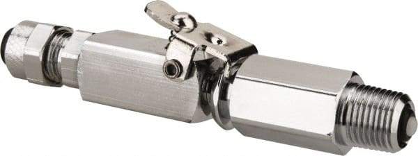 Parker - 1/4" OD, Double End Shutoff Pipe - 150 Max Working psi, 0 to 150°F, - USA Tool & Supply