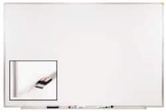 Ghent - 24" High x 36" Wide Porcelain on Steel Magnetic Marker Board - Aluminum Frame, 1.88" Deep - USA Tool & Supply