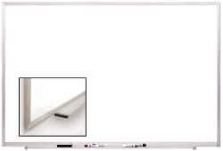 Ghent - 48-1/2" High x 72-1/2" Wide Acrylic/Enamel Magnetic Marker Board - Aluminum Frame, 2.63" Deep - USA Tool & Supply