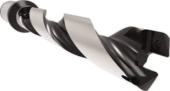 Allied Machine and Engineering - Series 29, 29 to 31.99mm Diam, 32mm Diam Straight Shank with Flange, Helical Flute Spade Drill - 159.9mm Max Depth, 200.1mm Body Length, 260.1mm OAL, Standard Length, Through Coolant - USA Tool & Supply