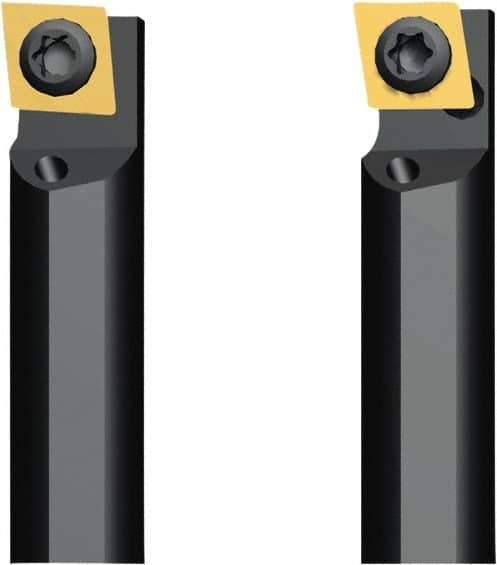Seco - 6.5mm Min Bore Diam, 70mm OAL, 6mm Shank Diam, A-SCLD Indexable Boring Bar - 10.2mm Max Bore Depth, CDCB 04T0.. Insert, Screw Holding Method - USA Tool & Supply