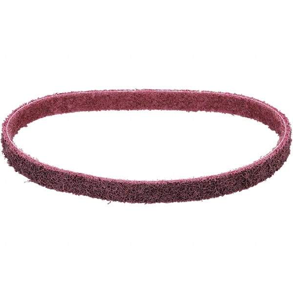 Dynabrade - 1" Wide x 18" OAL, Aluminum Oxide Abrasive Belt - Aluminum Oxide, Medium, Nonwoven, Cloth Backing, Wet/Dry - USA Tool & Supply
