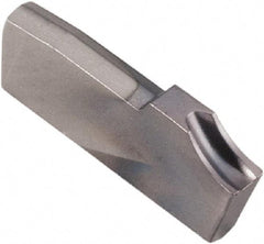 Kennametal - A2014 CF KC5025 Grade, 0.055" Cutting Width, Carbide Cutoff Insert - 0° Neutral Lead Angle, 0.006" Cnr Rad, AlTiN Coated, Single End - USA Tool & Supply