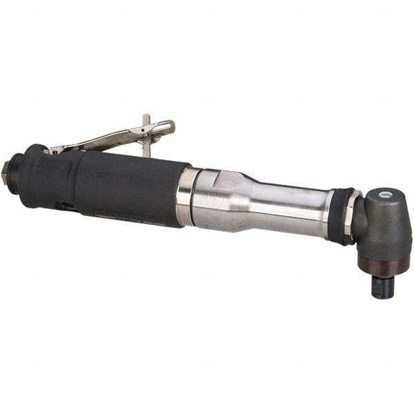 Dynabrade - 1/4" Collet, Angle Handle, Air Angle Die Grinder - 18,000 RPM, Rear Exhaust, 41 CFM, 0.7 hp, 90 psi, 1/4 NPT Inlet - USA Tool & Supply