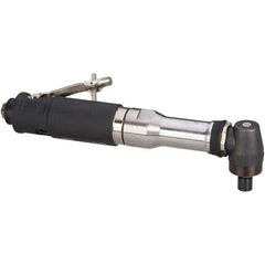 Dynabrade - 1/4" Collet, Angle Handle, Air Angle Die Grinder - 18,000 RPM, Rear Exhaust, 41 CFM, 0.7 hp, 90 psi, 1/4 NPT Inlet - USA Tool & Supply
