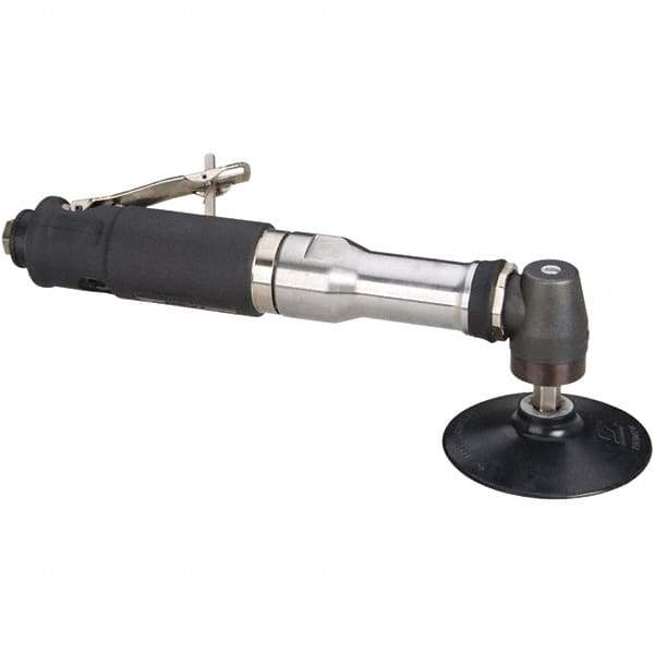 Dynabrade - 4" Max Disc, 12,000 RPM, Pneumatic Handheld Disc Sander - 40 CFM, 1/4 NPT Inlet, 0.7 hp, 90 psi - USA Tool & Supply
