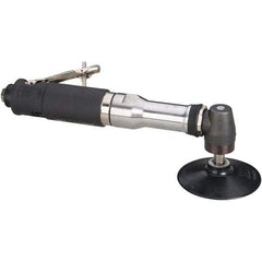 Dynabrade - 4" Max Disc, 12,000 RPM, Pneumatic Handheld Disc Sander - 40 CFM, 1/4 NPT Inlet, 0.7 hp, 90 psi - USA Tool & Supply
