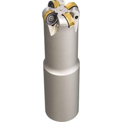 Iscar - 1-1/2" Cut Diam, 0.34" Max Depth, 1/2" Arbor Hole, 5 Inserts, H400 RNHU Insert Style, Indexable Copy Face Mill - H400 FR-12 Cutter Style, 1.38" High, Through Coolant, Series Helido - USA Tool & Supply
