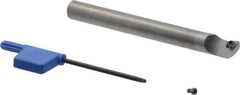 Iscar - 8.8mm Min Bore Diam, 75.7mm OAL, 8mm Shank Diam, MG-SWUC Indexable Boring Bar - WCGT 0201.. Insert - USA Tool & Supply