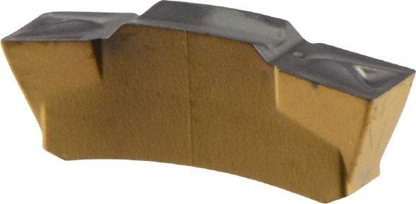 Iscar - 302TGMF Grade IC808, 3mm Cutting Width Carbide Grooving Insert - 10.5mm Max Depth of Cut, Neutral, 0.2mm Corner Radius, TiAlN Finish - USA Tool & Supply