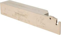 Iscar - External Thread, 1-1/4" Max Depth of Cut, 0.146" Min Groove Width, 5.905" OAL, Left Hand Indexable Grooving Cutoff Toolholder - 1" Shank Height x 1" Shank Width, TAG Insert Style, TGT Toolholder Style, Series Tang-GripIQ - USA Tool & Supply