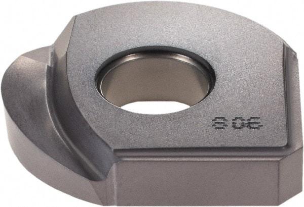 Iscar - HBRD1.0 QF Grade IC908 Carbide Milling Insert - TiAlN Finish, 0.212" Thick, 1/2" Corner Radius - USA Tool & Supply