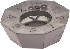 Iscar - OECR060405 Grade IC908 Carbide Milling Insert - TiAlN Finish, 0.1929" Thick, 0.5689" Inscribed Circle, 0.5mm Corner Radius - USA Tool & Supply