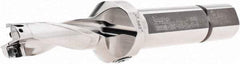 Iscar - 1.69" Max Drill Depth, 3xD, 9/16" Diam, Indexable Insert Drill - 3/4" Shank Diam, Straight Shank - USA Tool & Supply