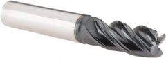 Iscar - 5/8", 4 Flute, Single End, Solid Carbide, Corner Chamfer End Mill - 4" OAL, 38° Helix, Right Hand Flute, 1-1/4" LOC, Right Hand Cut - USA Tool & Supply