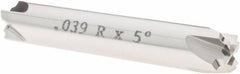 Value Collection - Corner Rounding End Mills - .039 R X 5 DEG CARB CREM, DE, 4 FL - USA Tool & Supply