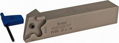 Iscar - PCH, Right Hand, 0.394" Max Depth of Cut, 0.059 to 0.157" Groove Width, Indexable Grooving Tool Holder - PENTA 34.. Insert Compatibility, 1" Shank Height, 1" Shank Width, 5-1/2" OAL - USA Tool & Supply