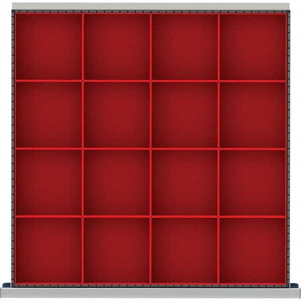 LISTA - 16-Compartment Drawer Divider Layout for 3.15" High Drawers - USA Tool & Supply